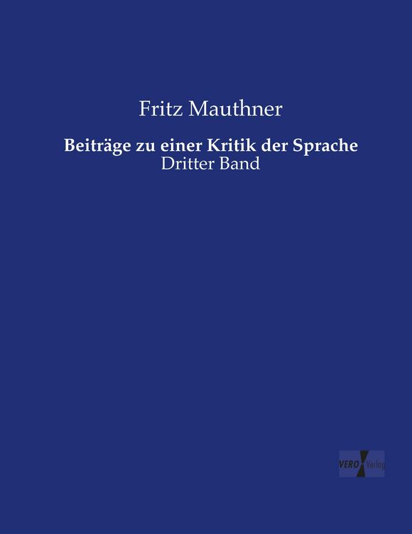 Produktbild: Beitr&auml;ge zu einer Kritik der Sprache