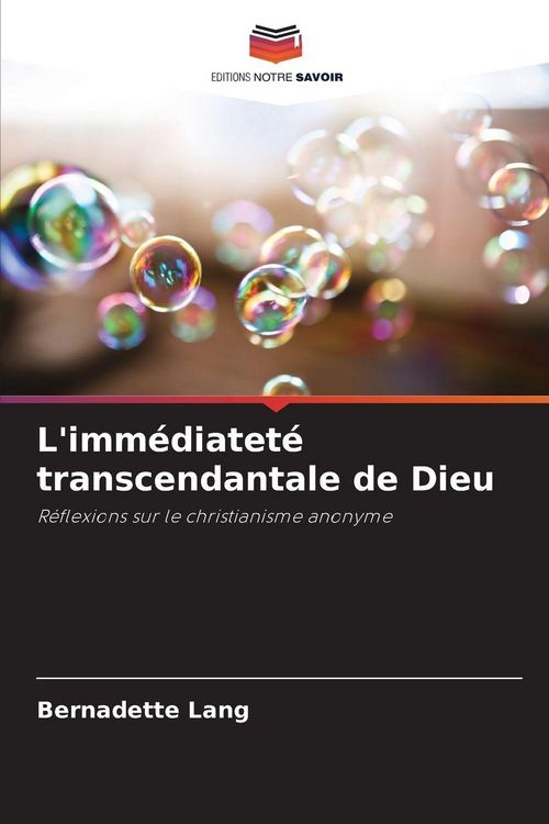 Produktbild: L'imm&eacute;diatet&eacute; transcendantale de Dieu