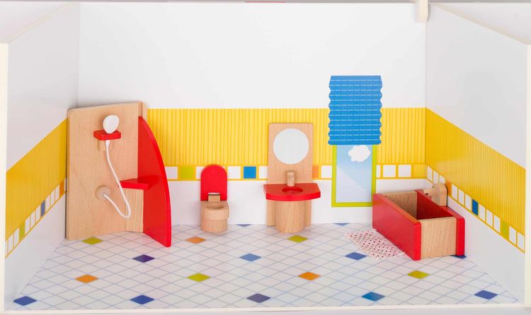 Bild vom Artikel Goki Puppenmöbel Badezimmer, Holz vom Autor 