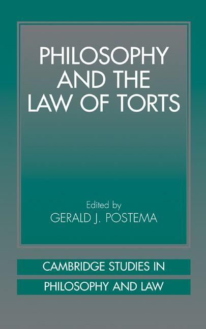 Produktbild: Philosophy and the Law of Torts
