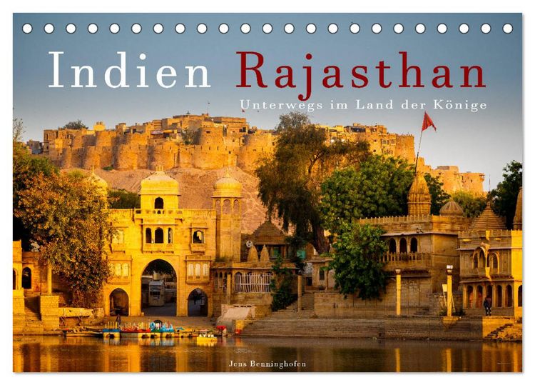 Produktbild: Indien Rajasthan: Unterwegs im Land der K&ouml;nige (Tischkalender 2026 DIN A5 quer), CALVENDO Monatskalender