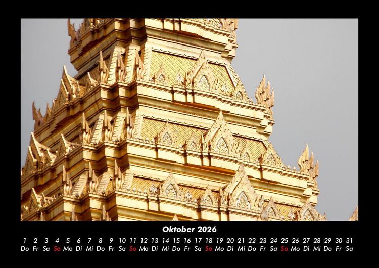 Produktbild: Tempel 2026 Fotokalender DIN A3
