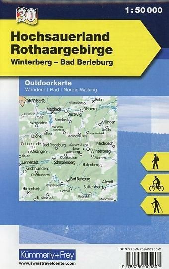 Produktbild: KuF Deutschland Outdoorkarte 30 Hochsauerland