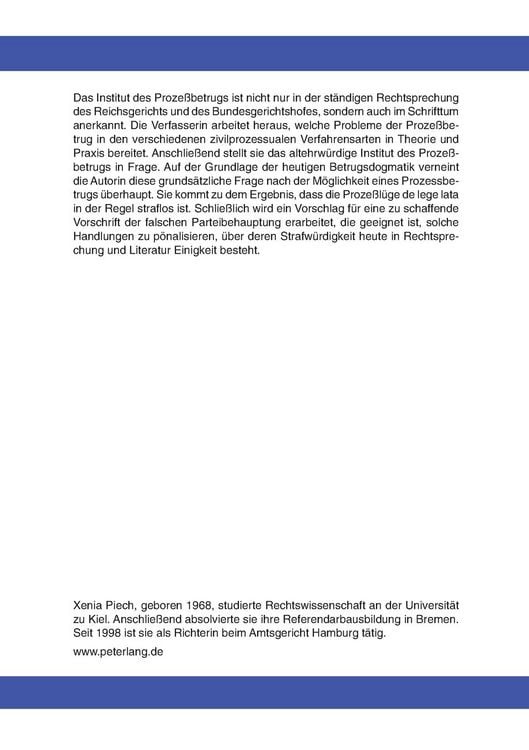 Produktbild: Der Proze&szlig;betrug im Zivilproze&szlig;