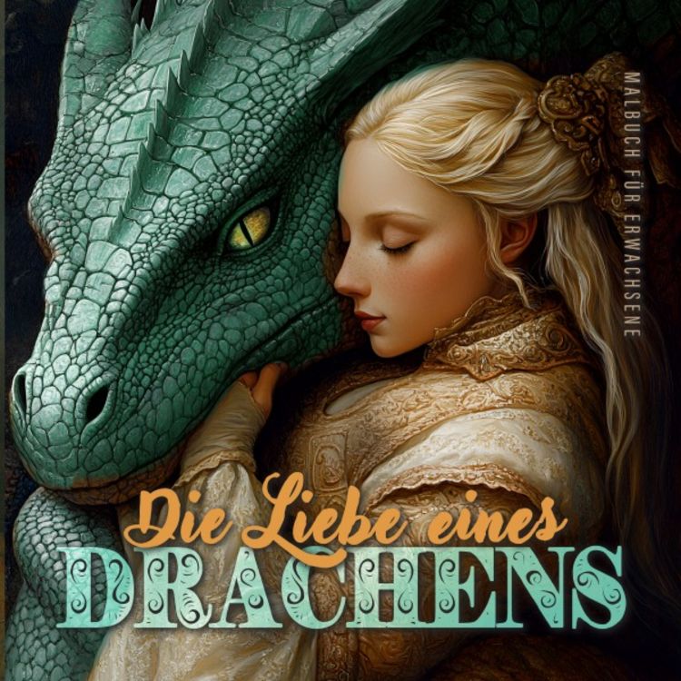 Produktbild: Die Liebe eines Drachens Malbuch f&uuml;r Erwachsene
