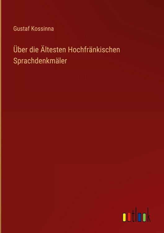 Produktbild: &Uuml;ber die &Auml;ltesten Hochfr&auml;nkischen Sprachdenkm&auml;ler