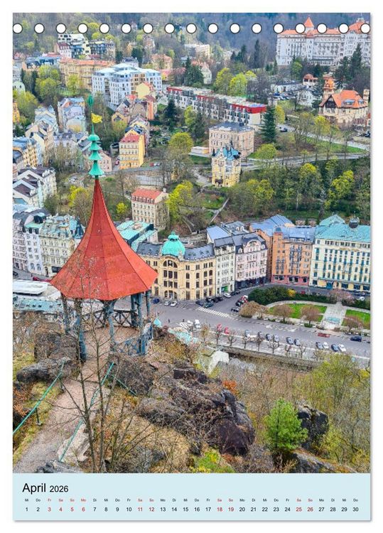 Produktbild: Spaziergang durch Karlovy Vary (Tischkalender 2026 DIN A5 hoch), CALVENDO Monatskalender