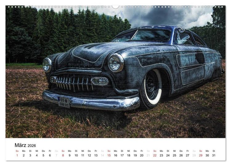 Produktbild: Custom Cars - M&auml;nnertr&auml;ume werden wahr (Wandkalender 2026 DIN A2 quer), CALVENDO Monatskalender