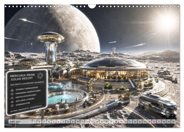 Produktbild: Die verr&uuml;cktesten Urlaubsdestinationen (Wandkalender 2027 DIN A3 quer), CALVENDO Monatskalender
