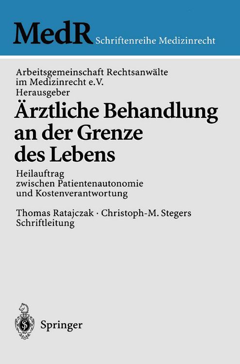 Produktbild: &Auml;rztliche Behandlung an der Grenze des Lebens