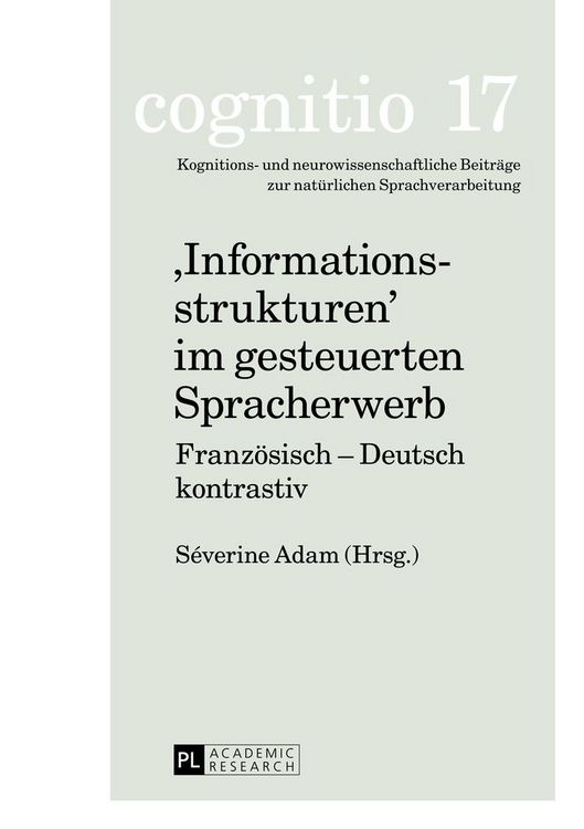 Produktbild: &laquo;Informationsstrukturen&raquo; im gesteuerten Spracherwerb