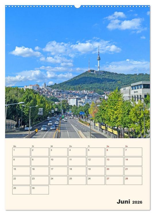 Produktbild: Entdecke Seoul (hochwertiger Premium Wandkalender 2026 DIN A2 hoch), Kunstdruck in Hochglanz