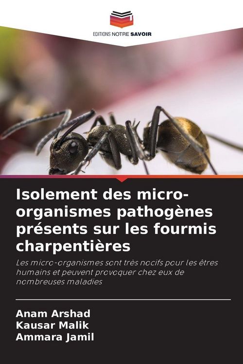 Produktbild: Isolement des micro-organismes pathog&egrave;nes pr&eacute;sents sur les fourmis charpenti&egrave;res