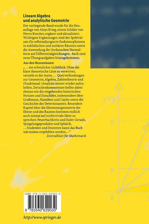 Produktbild: Lineare Algebra und analytische Geometrie