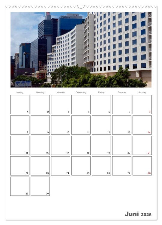 Produktbild: SYDNEY Terminplaner (hochwertiger Premium Wandkalender 2026 DIN A2 hoch), Kunstdruck in Hochglanz