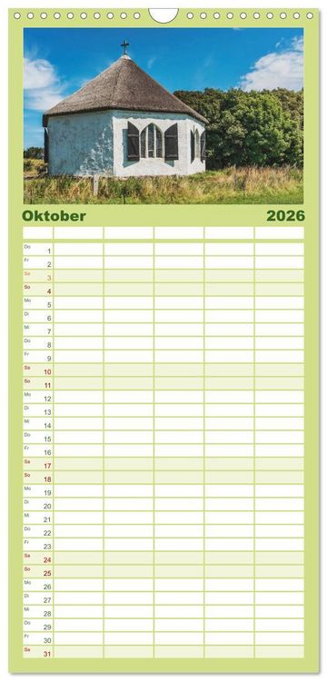Produktbild: Familienplaner 2026 - Entdeckungen auf der Insel R&uuml;gen mit 5 Spalten (Wandkalender, 21 x 45 cm) CALVENDO