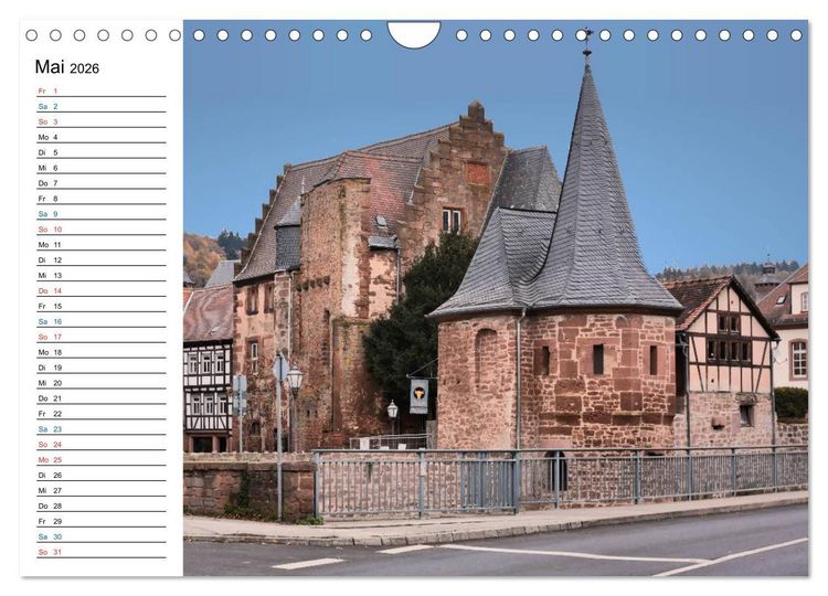 Produktbild: Herrliches Hessen - B&uuml;dingen (Wandkalender 2026 DIN A4 quer), CALVENDO Monatskalender