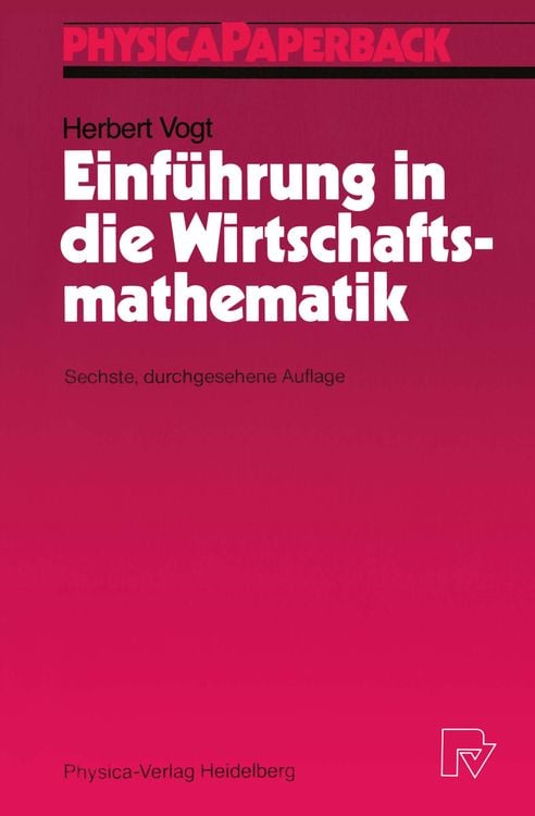 Produktbild: Einf&uuml;hrung in die Wirtschaftsmathematik
