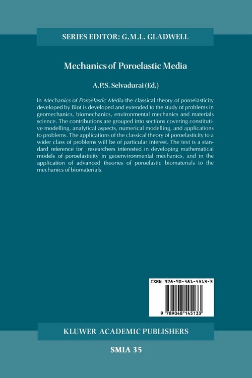 Produktbild: Mechanics of Poroelastic Media