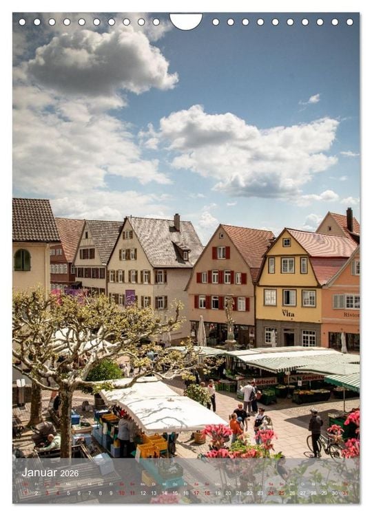 Produktbild: Bietigheim Altstadt (Wandkalender 2026 DIN A4 hoch), CALVENDO Monatskalender