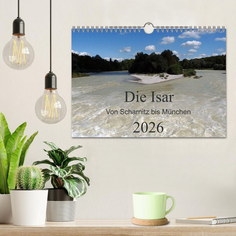 Produktbild: Die Isar - Von Scharnitz bis M&uuml;nchen (Wandkalender 2026 DIN A4 quer), CALVENDO Monatskalender