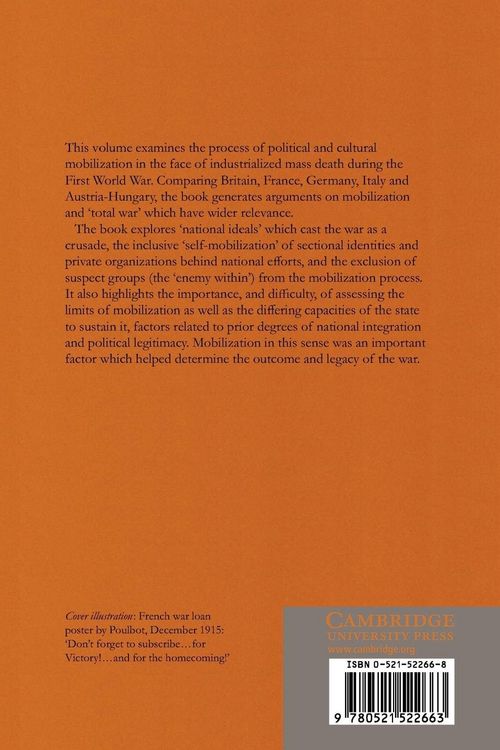 Produktbild: State, Society and Mobilization in Europe During the First World War