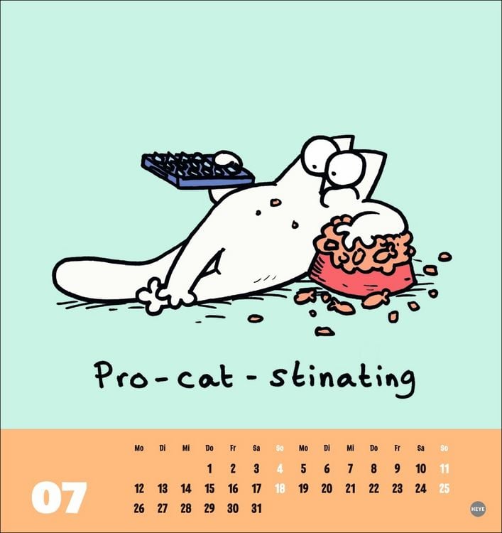 Produktbild: Simons Katze Postkartenkalender 2027