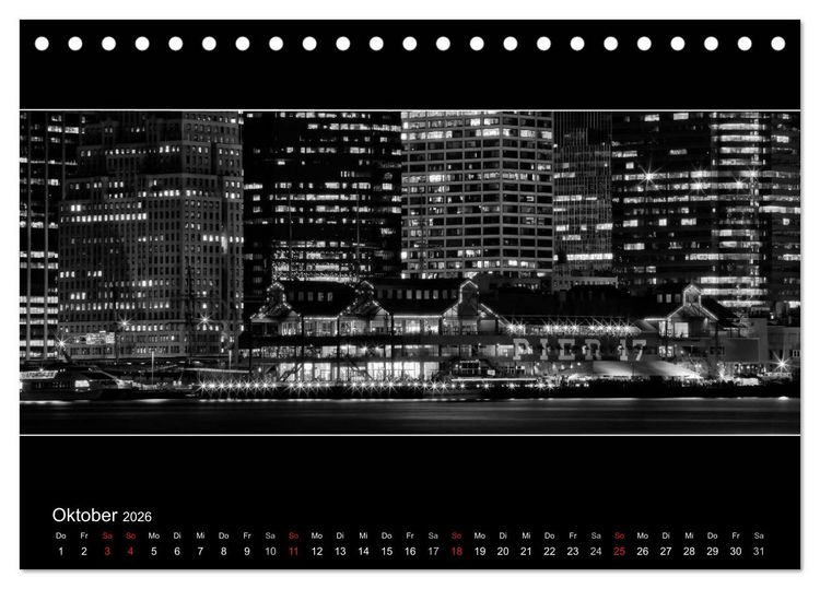 Produktbild: NEW YORK CITY H&ouml;hepunkte im Panoramaformat (Tischkalender 2026 DIN A5 quer), CALVENDO Monatskalender