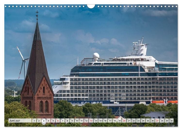 Produktbild: Ostsee Ahoi - Gro&szlig;e Schiffe, kleine Boote (Wandkalender 2027 DIN A3 quer), CALVENDO Monatskalender