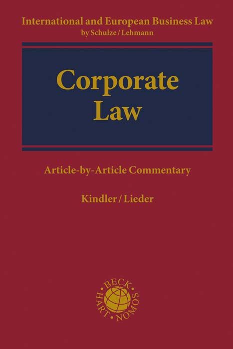 Produktbild: European Corporate Law