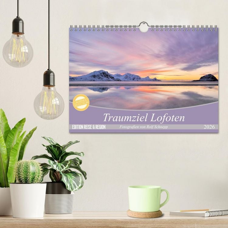 Produktbild: Traumziel Lofoten (Wandkalender 2026 DIN A4 quer), CALVENDO Monatskalender