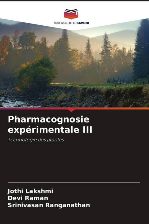 Produktbild: Pharmacognosie exp&eacute;rimentale III