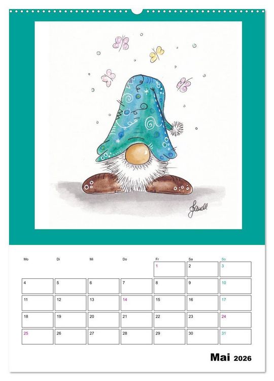Produktbild: WichtelParade (hochwertiger Premium Wandkalender 2026 DIN A2 hoch), Kunstdruck in Hochglanz