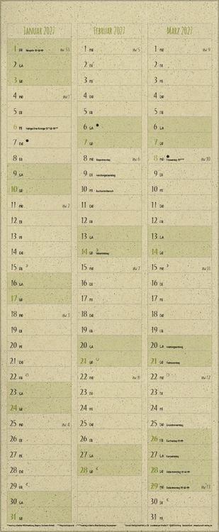 Produktbild: Natural Art Timer für 2 Graspapier 2026