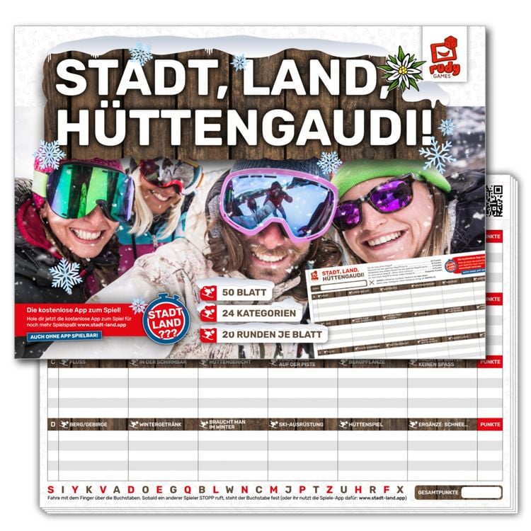 Produktbild: Stadt,Land,HÜTTENGAUDI! (Spiel)