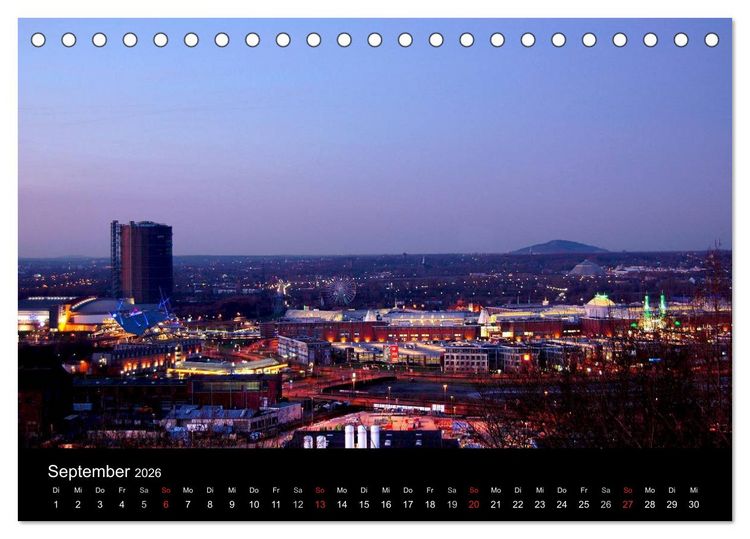 Produktbild: Gute Nacht - Ruhrgebiet! (Tischkalender 2026 DIN A5 quer), CALVENDO Monatskalender