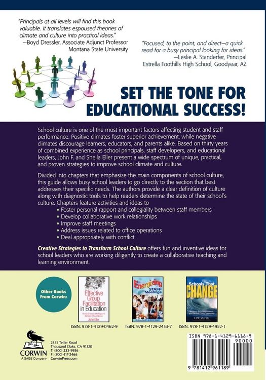 Produktbild: Creative Strategies to Transform School Culture