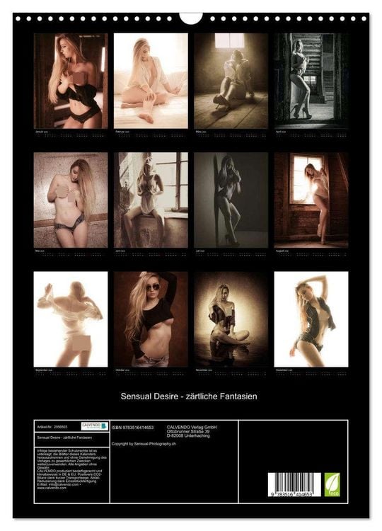 Produktbild: Sensual Desire - z&auml;rtliche Fantasien (Wandkalender 2026 DIN A3 hoch), CALVENDO Monatskalender