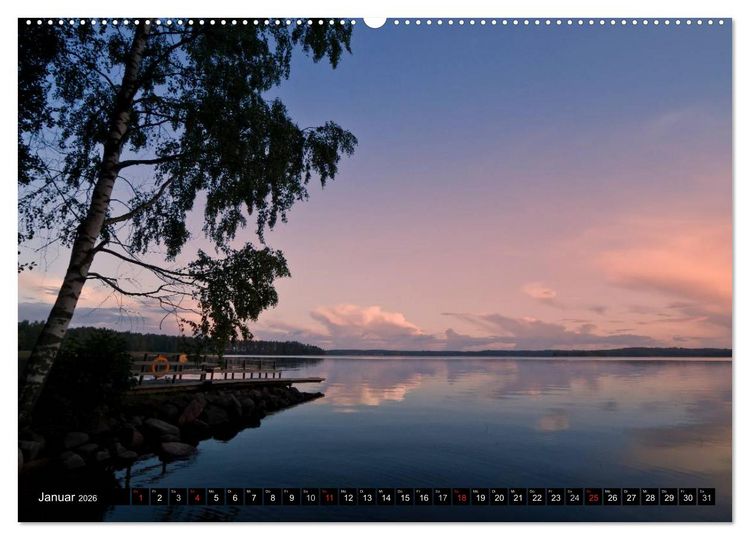 Produktbild: FINNLAND &ndash; Traumhafte Landschaften (CH - Version) (Wandkalender 2026 DIN A2 quer), CALVENDO Monatskalender