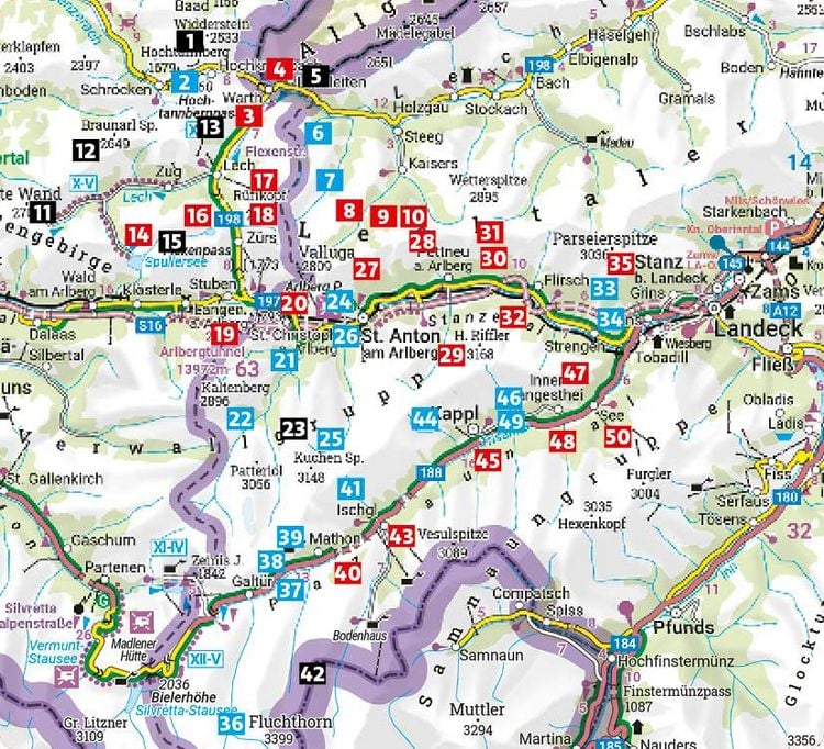 Produktbild: ROTHER Wanderf&uuml;hrer Arlberg und Paznauntal. 50 Touren vom Oberen Lechtal &uuml;ber das Stanzer Tal bis zur Tiroler Silvretta
