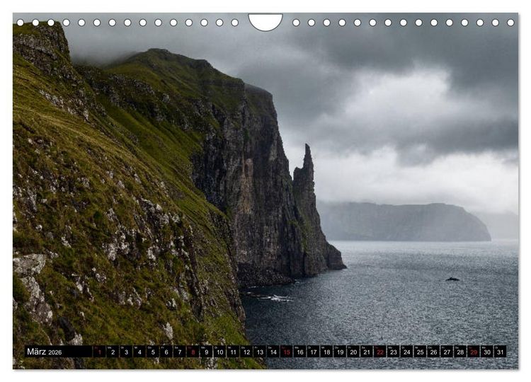 Produktbild: Landschaften Der F&auml;r&ouml;er (Wandkalender 2026 DIN A4 quer), CALVENDO Monatskalender