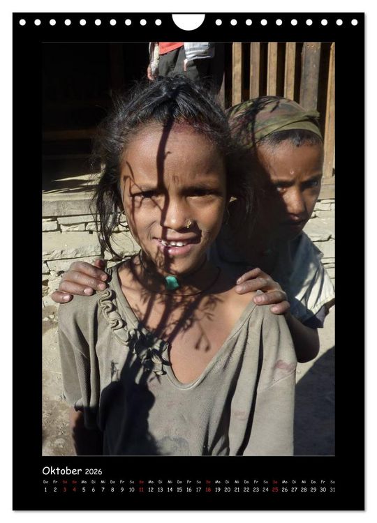 Produktbild: Nepal - Gesichter eines Landes (Wandkalender 2026 DIN A4 hoch), CALVENDO Monatskalender