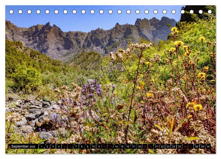 Produktbild: Natur pur erleben auf La Palma (Tischkalender 2026 DIN A5 quer), CALVENDO Monatskalender