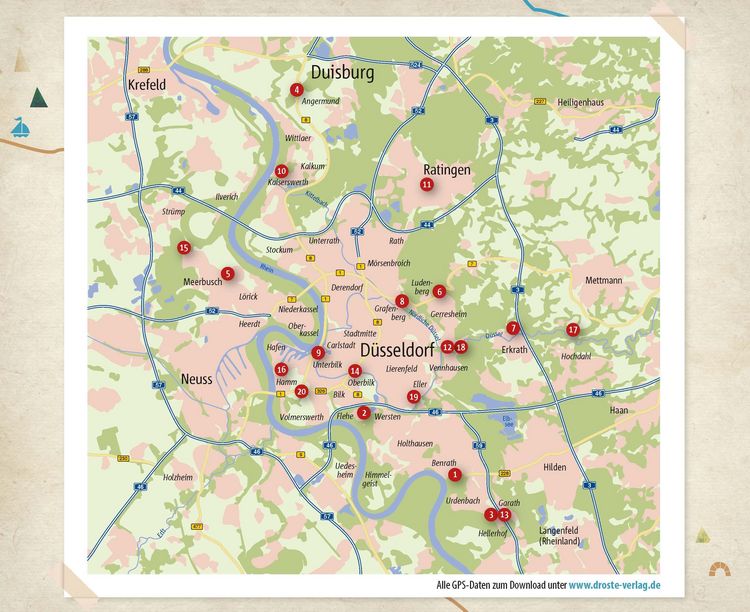 Produktbild: In und um D&uuml;sseldorf. Wandern f&uuml;r die Seele