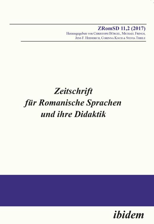Produktbild: Zeitschrift f&uuml;r Romanische Sprachen und ihre Didaktik