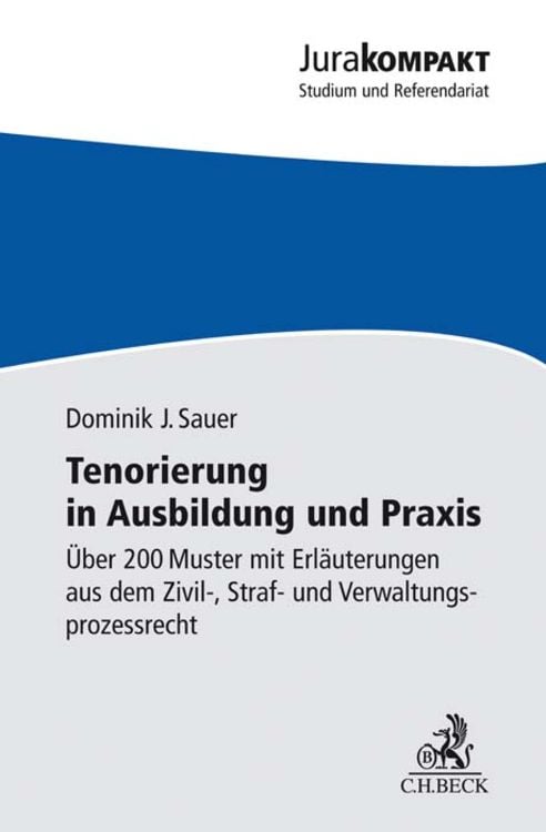 Bild vom Artikel Tenorierung in Ausbildung und Praxis vom Autor Dominik Jan Sauer