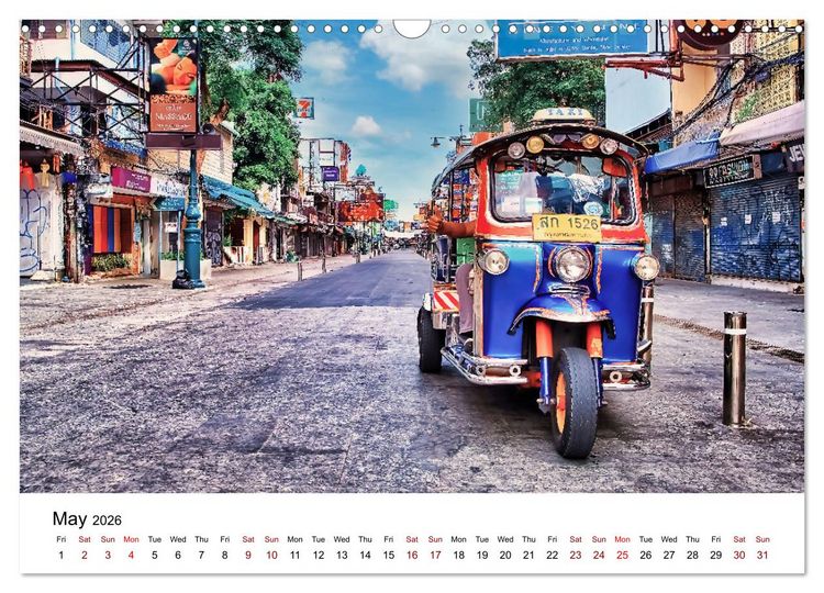 Produktbild: Destination Thailand (Wall Calendar 2026 DIN A3 landscape), CALVENDO 12 Month Wall Calendar