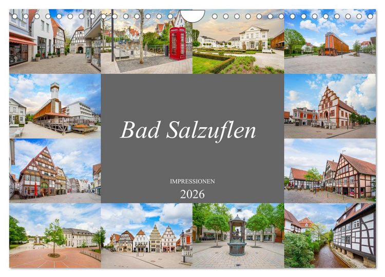 Produktbild: Bad Salzuflen Impressionen (Wandkalender 2026 DIN A4 quer), CALVENDO Monatskalender