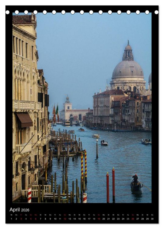 Produktbild: Venedig &ndash; La Romantica (Tischkalender 2026 DIN A5 hoch), CALVENDO Monatskalender
