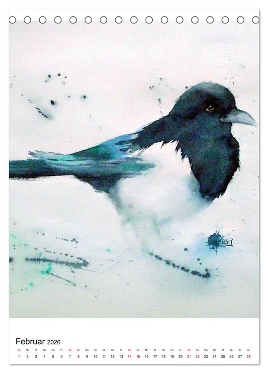 Produktbild: Tiere in Aquarell 2026 - von Ruth Trinczek (Tischkalender 2026 DIN A5 hoch), CALVENDO Monatskalender